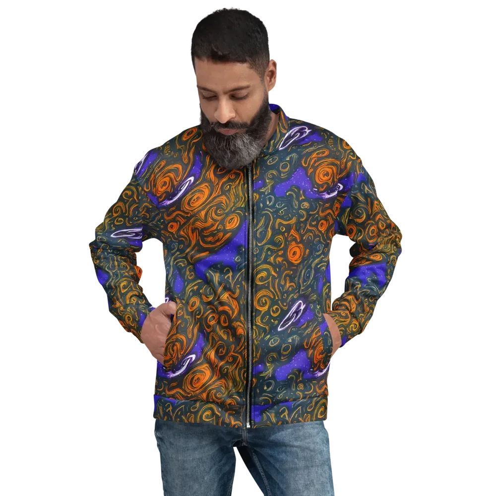 Orbiting Ember on Bomber Jacket — Front