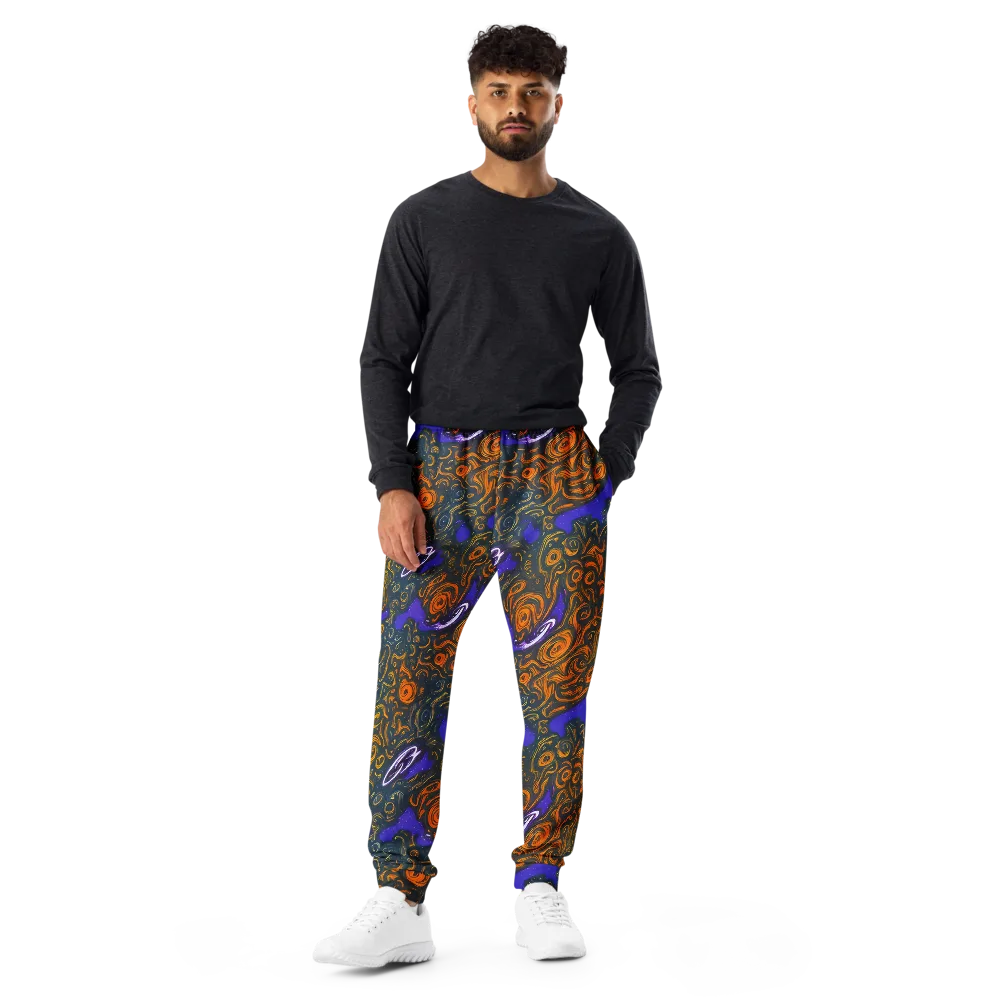 Orbiting Ember on Men's Joggers — Front