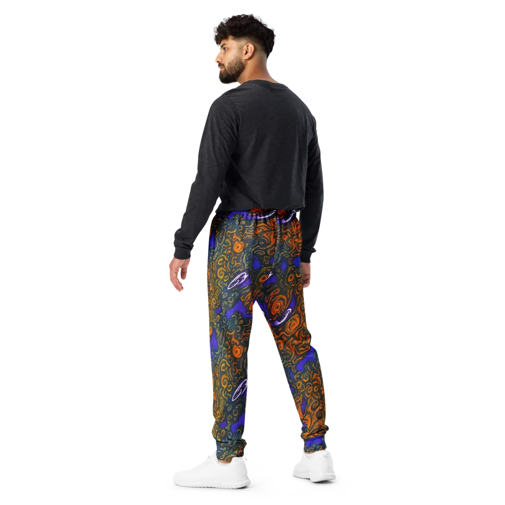 Orbiting Ember on Men's Joggers — Back