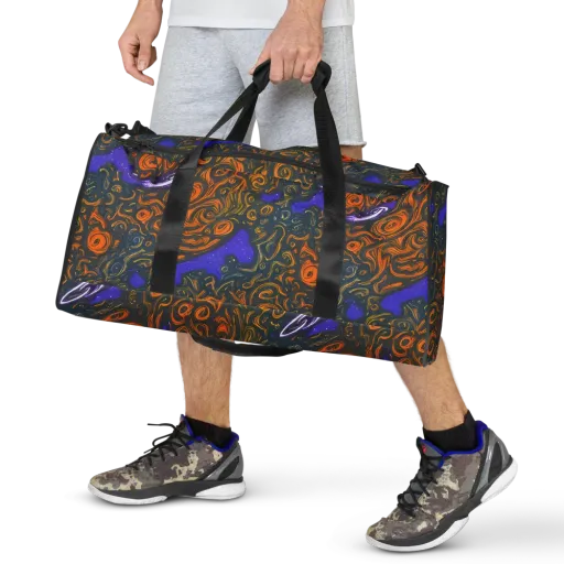 Orbiting Ember on a Duffle Bag