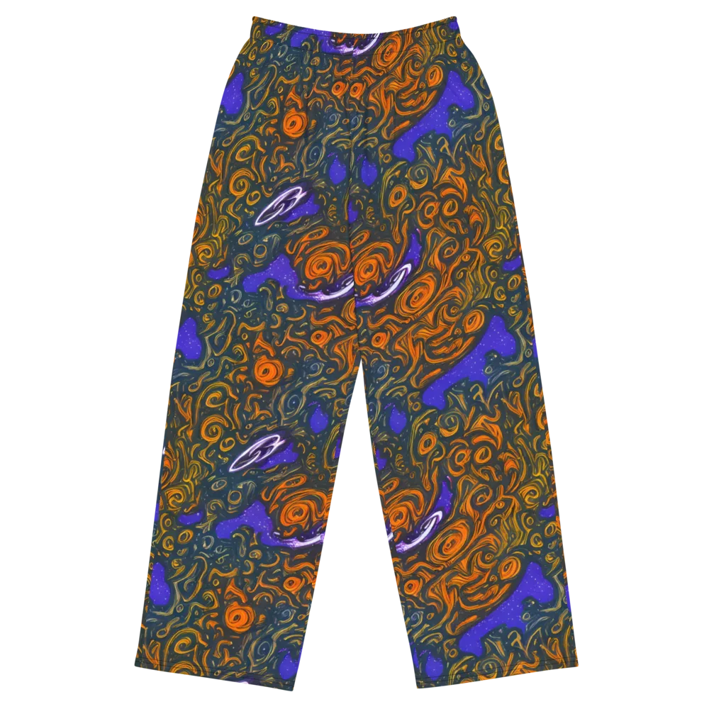 Orbiting Ember on Wide-Leg Pants — Front