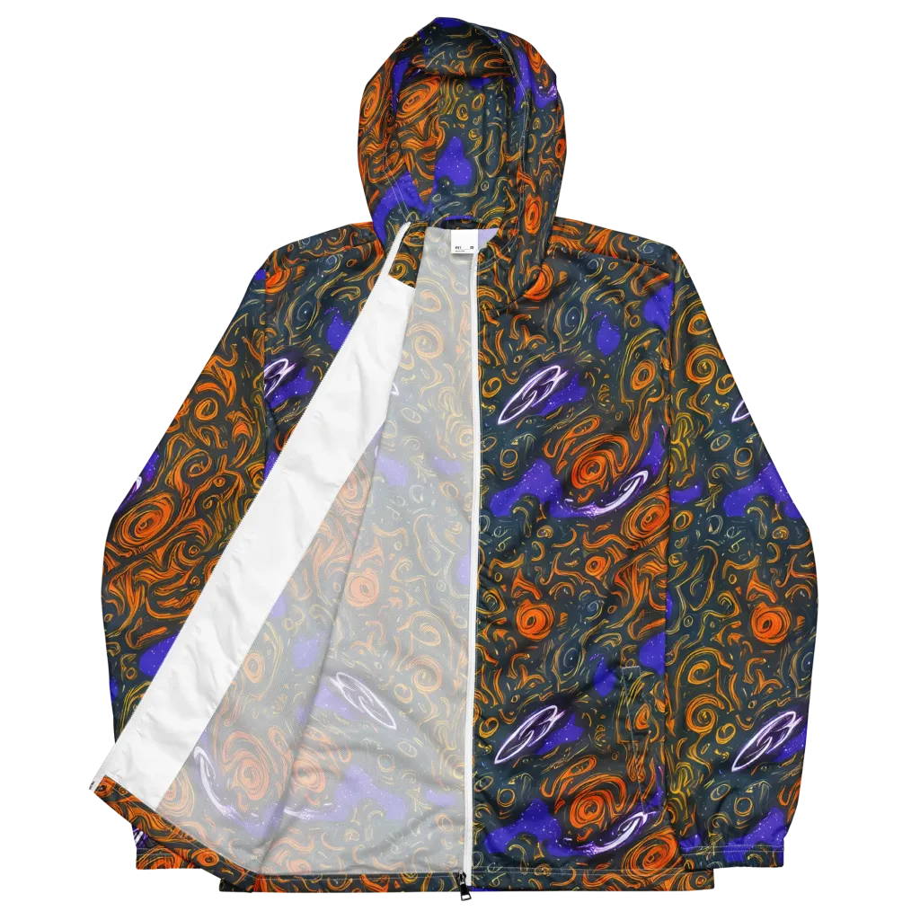 Orbiting Ember on Men's Windbreaker — Front