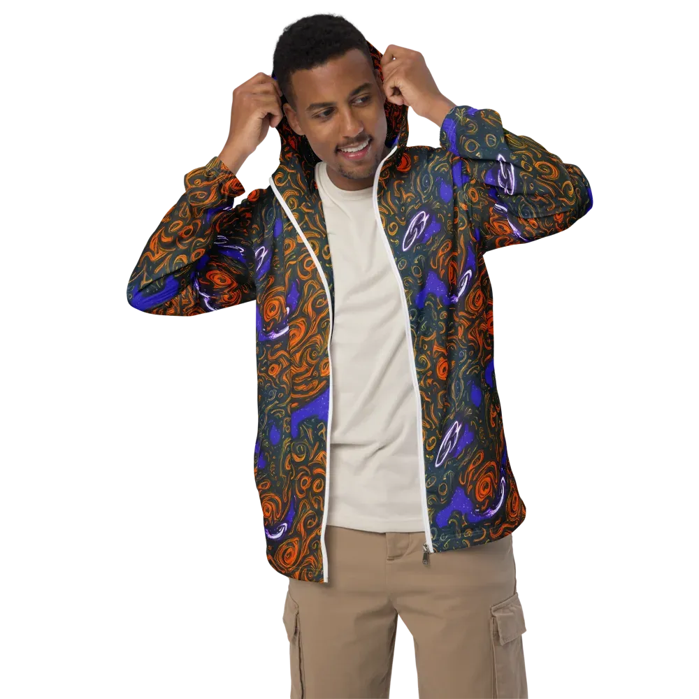 Orbiting Ember on Men's Windbreaker — Front
