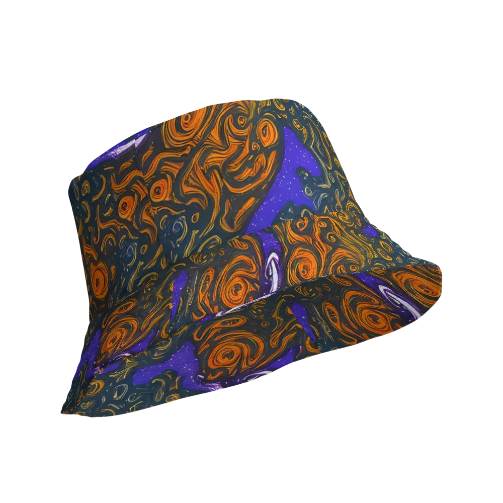 Orbiting Ember on Reversible Bucket Hat — Product details Outside
