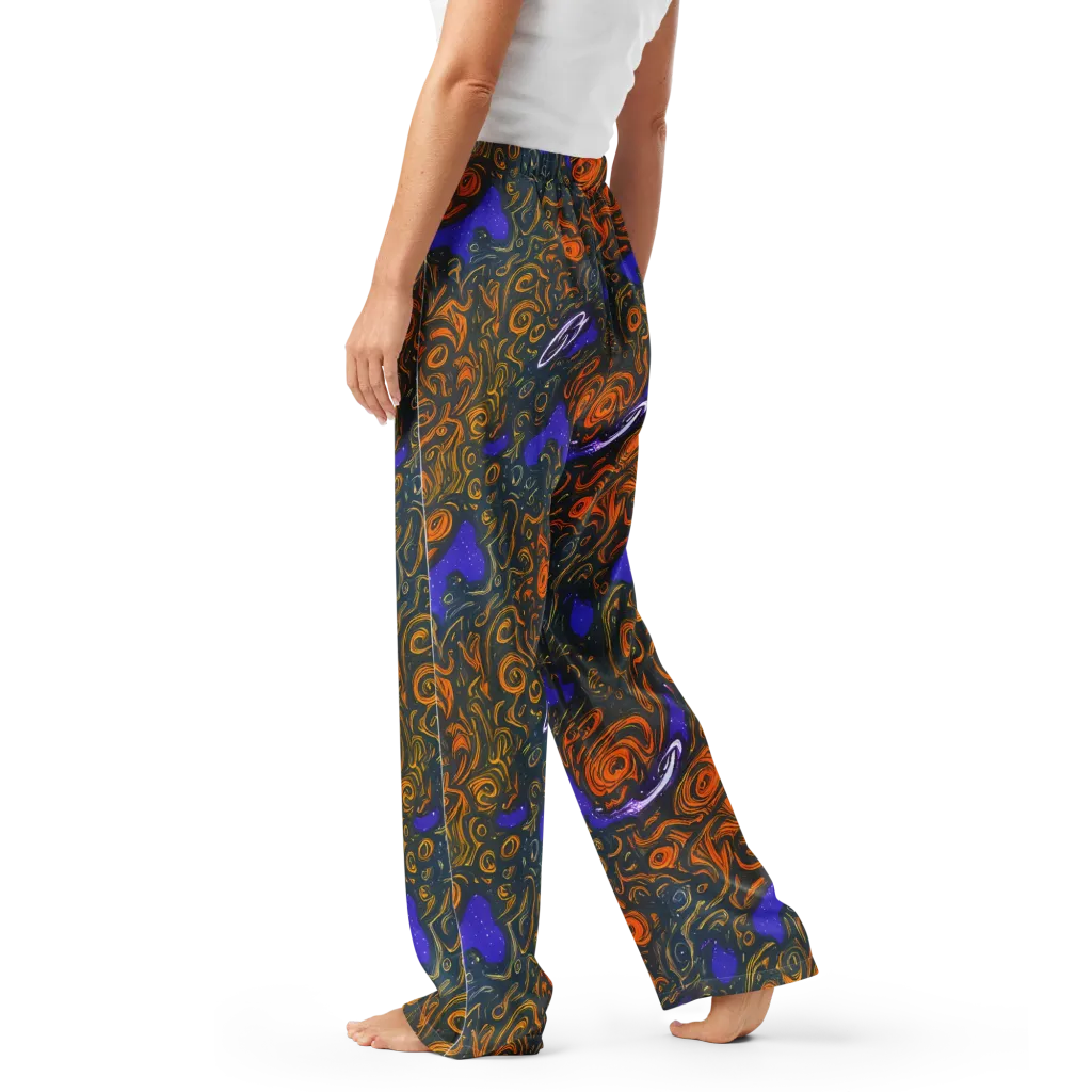 Orbiting Ember on Women's Pajama Pants — Left