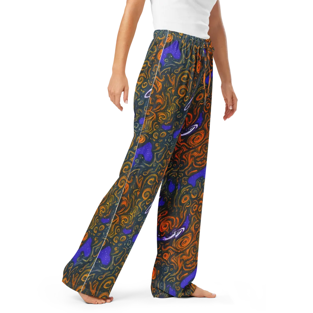 Orbiting Ember on Women's Pajama Pants — Right Front