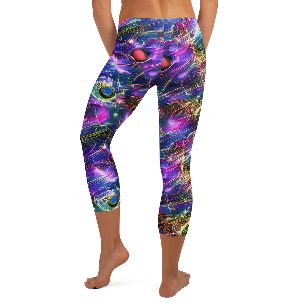 Plasma Drift on Capri Leggings — Back