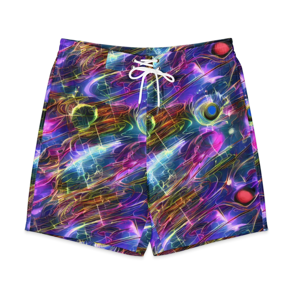 Plasma Drift on Men's Board Shorts — Front