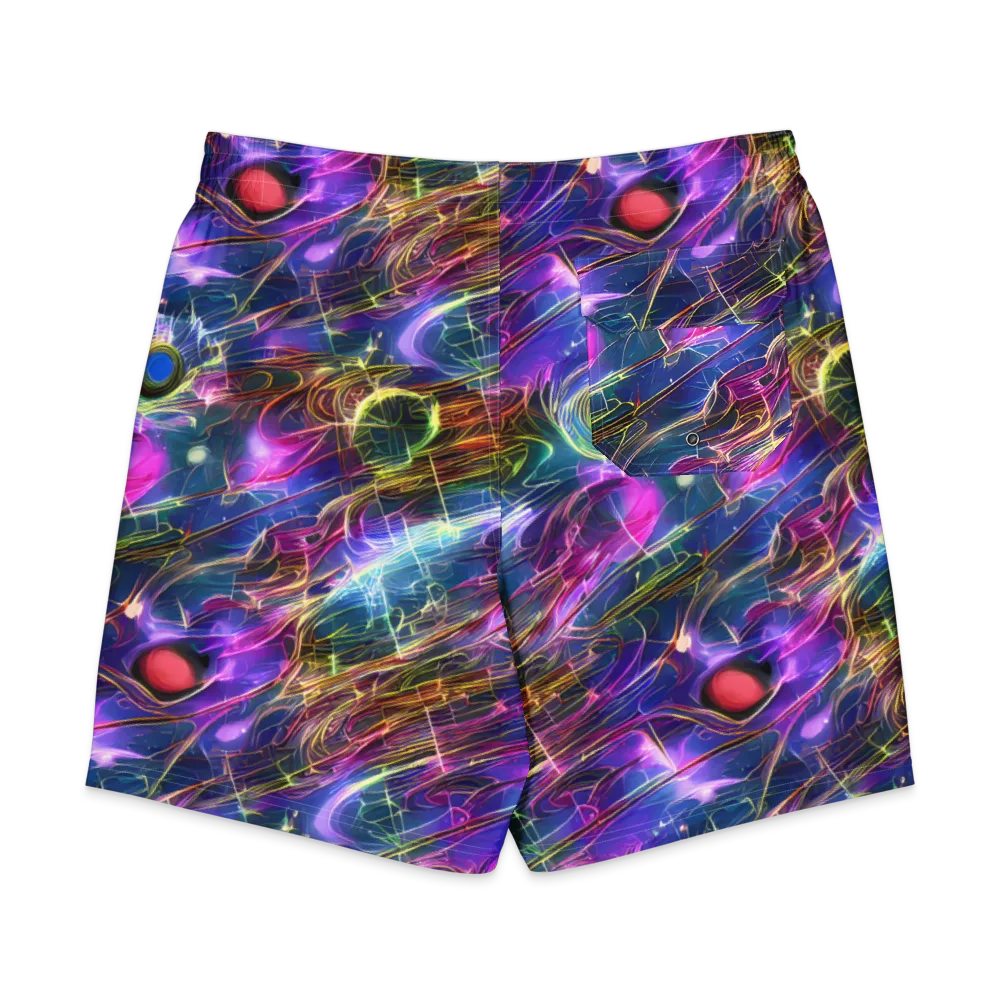 Plasma Drift on Men's Board Shorts — Back