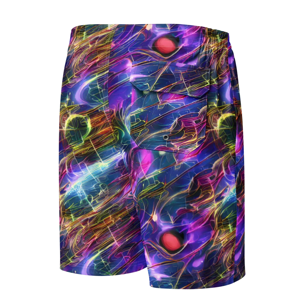 Plasma Drift on Men's Board Shorts — Back