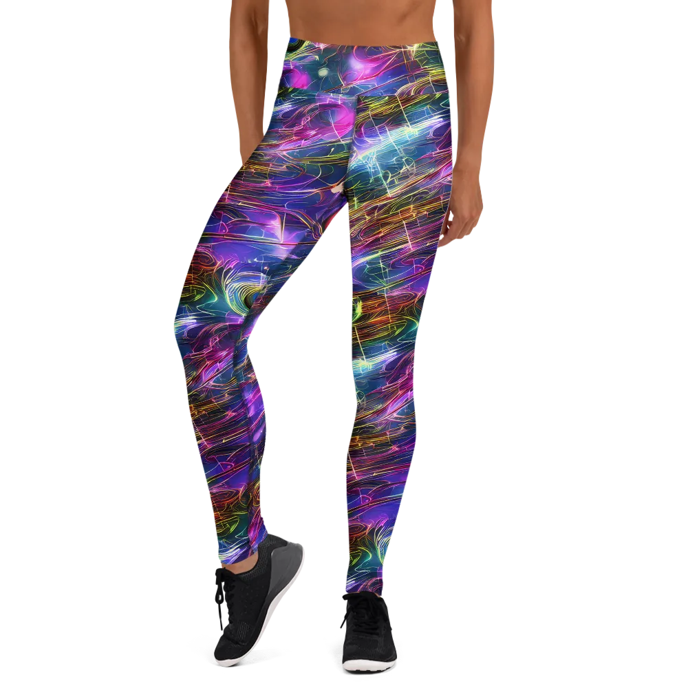 Plasma Drift on Yoga Leggings — Front