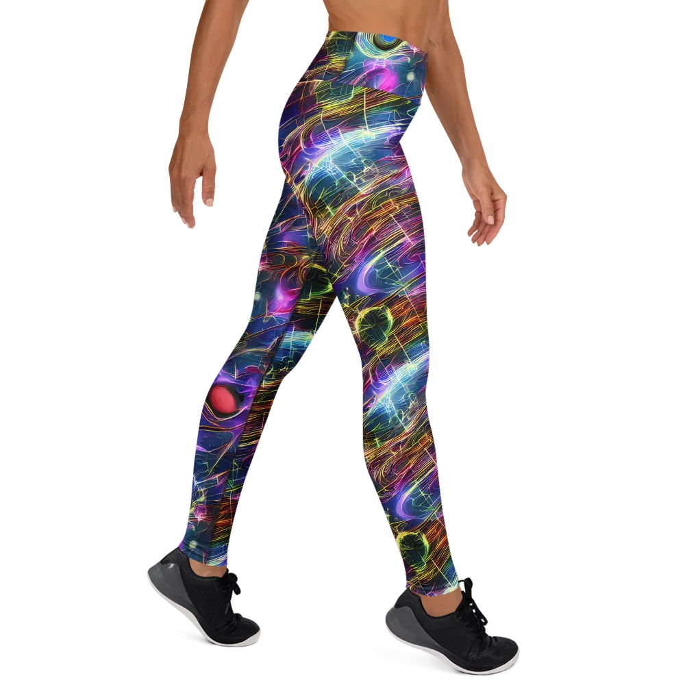 Plasma Drift on Yoga Leggings — Right