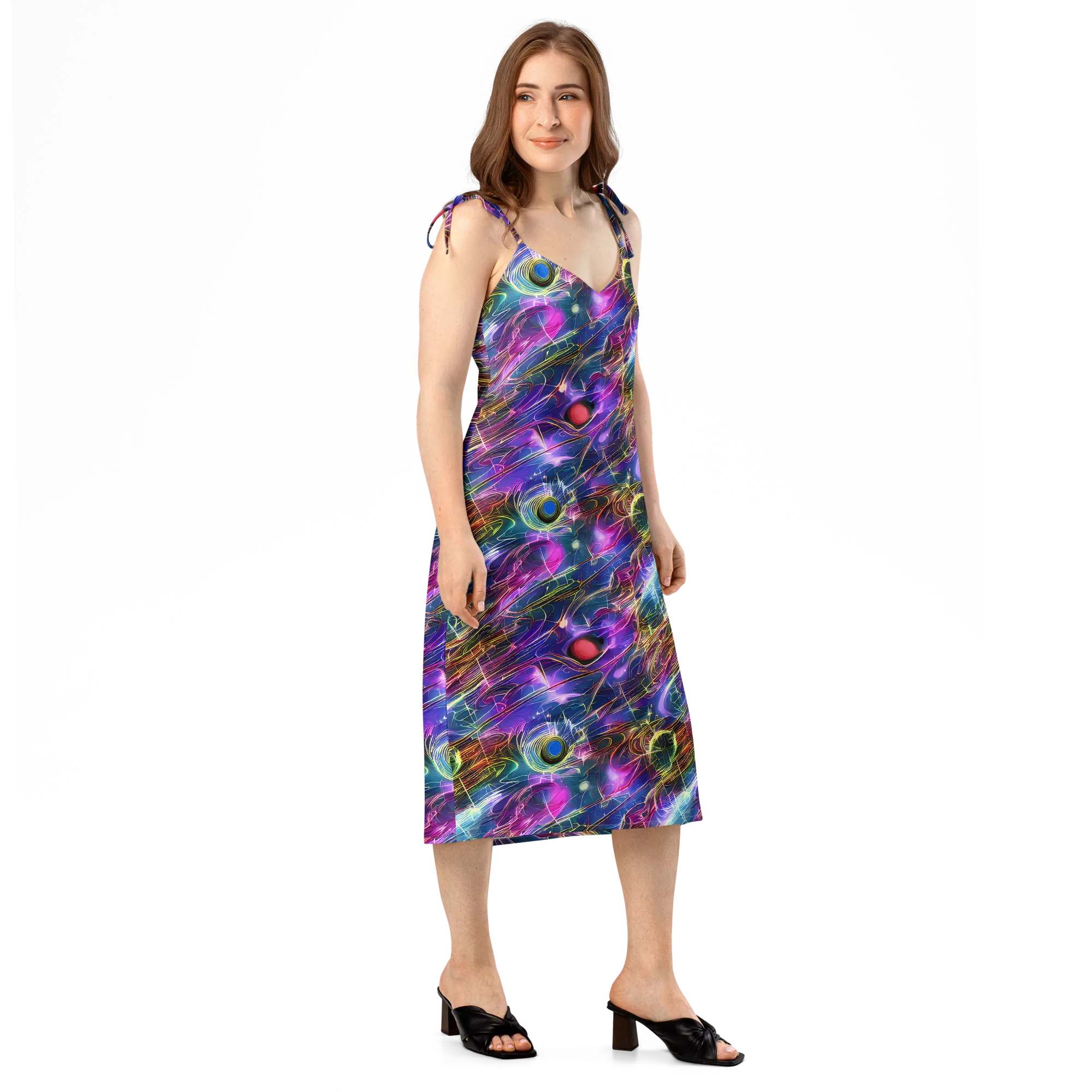 Plasma Drift on Slip Dress — Right Front