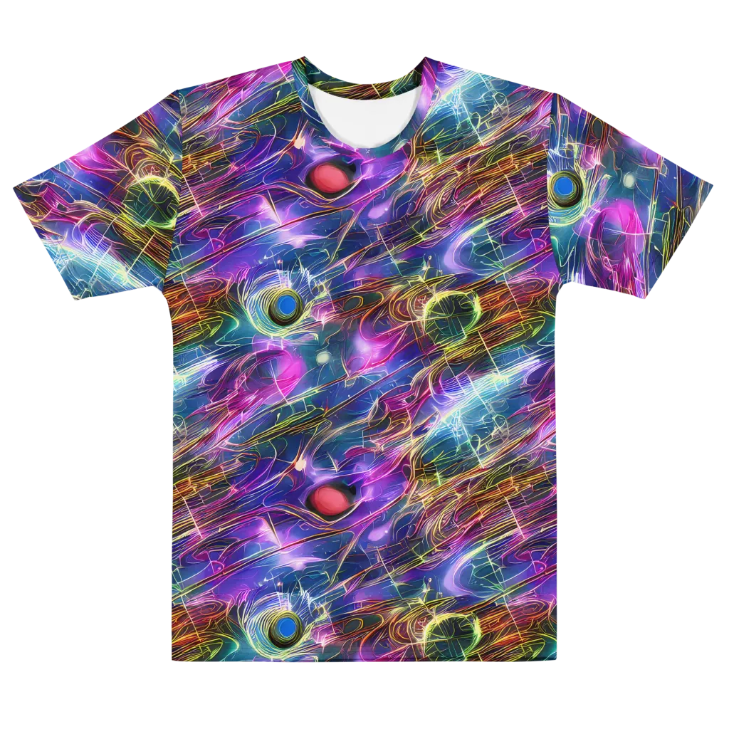 Plasma Drift on Men's Cotton Crew Neck T-Shirt — Front