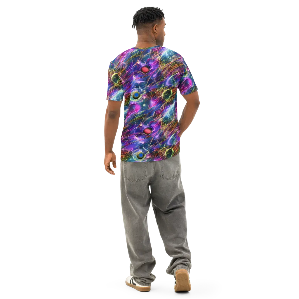 Plasma Drift on Men's Cotton Crew Neck T-Shirt — Back