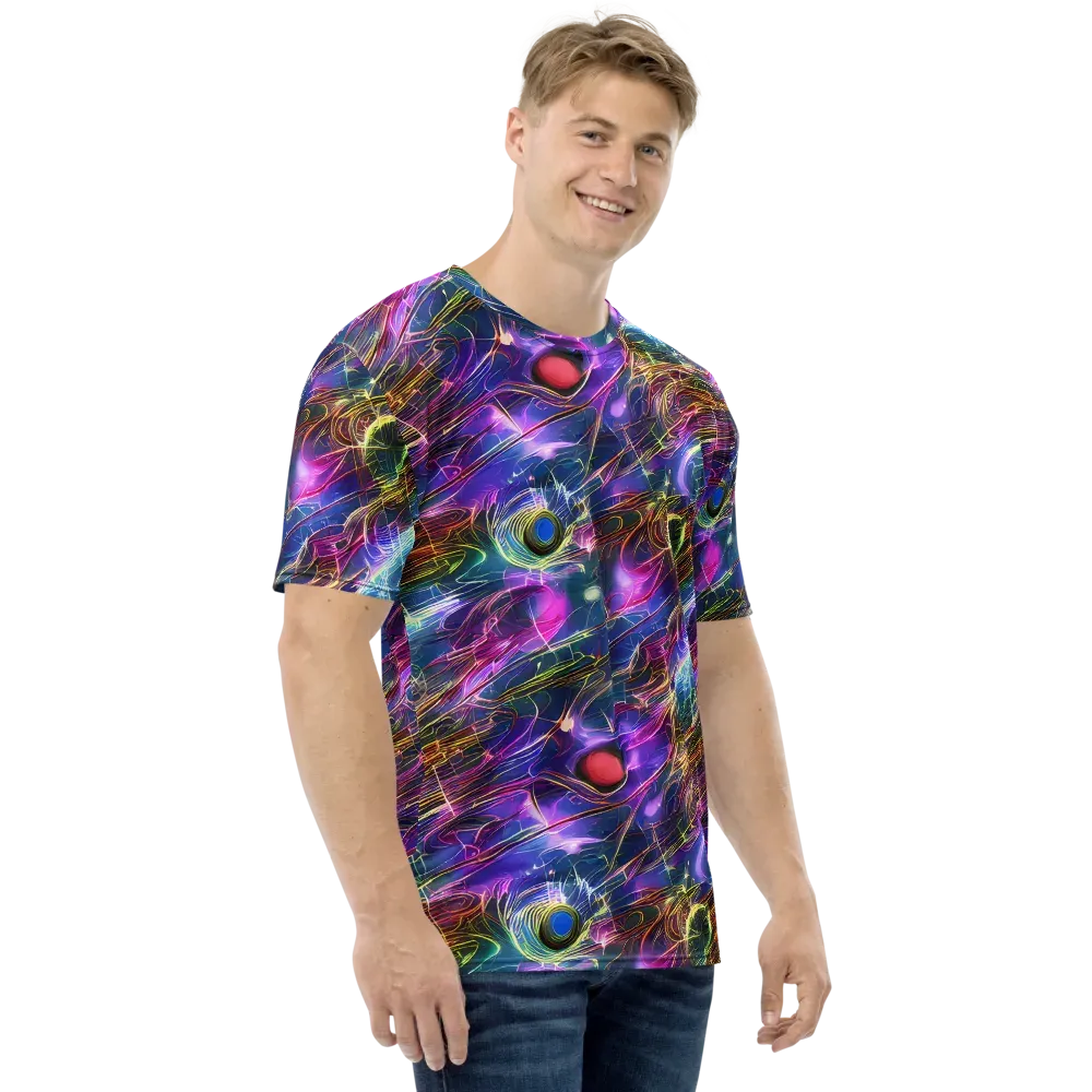 Plasma Drift on Men's Crew Neck T-Shirt — Right