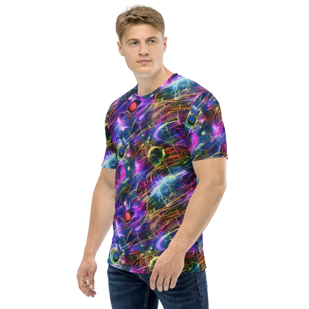 Plasma Drift on Men's Crew Neck T-Shirt — Left