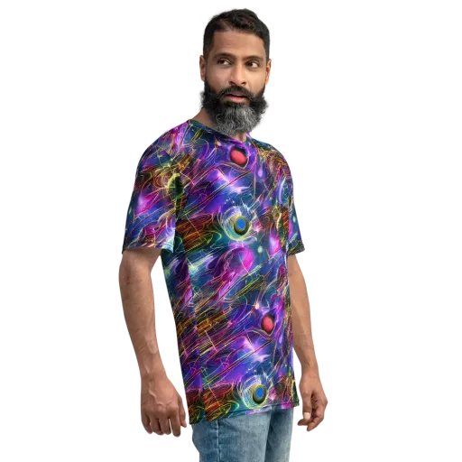 Plasma Drift on a Men's Crew Neck T-Shirt
