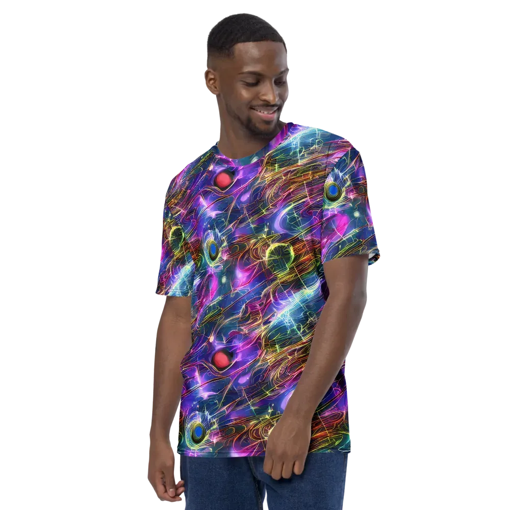 Plasma Drift on Men's Crew Neck T-Shirt — Left