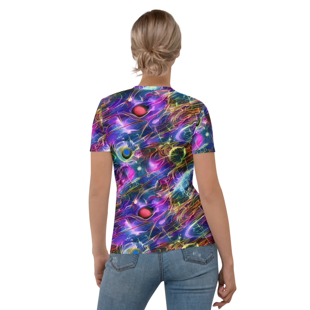 Plasma Drift on Women's Crew Neck T-Shirt — Back