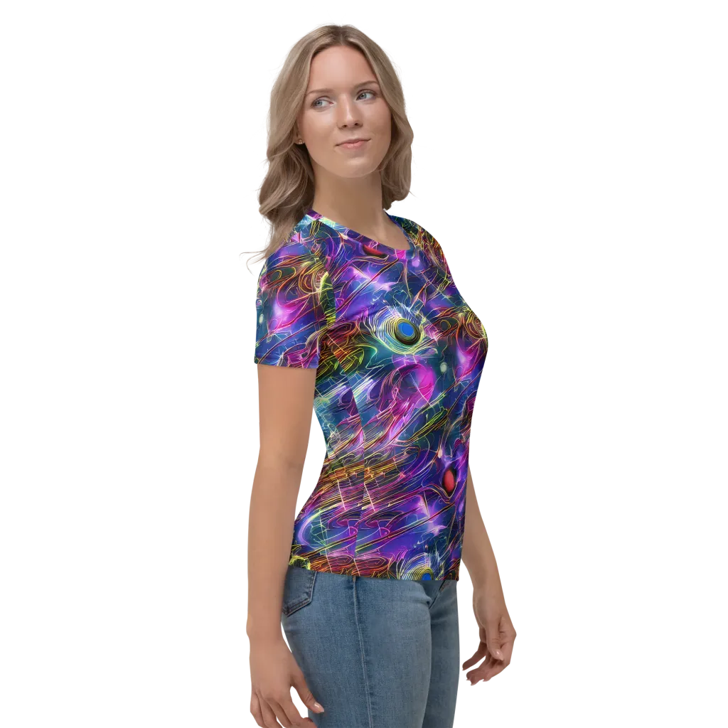 Plasma Drift on Women's Crew Neck T-Shirt — Right