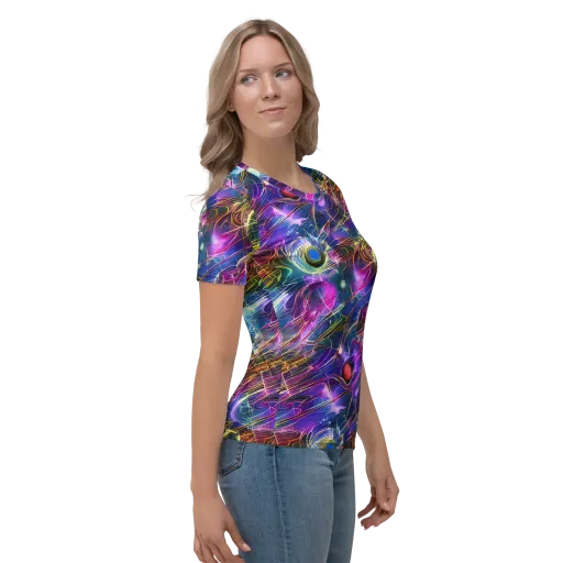 Plasma Drift on a Women's Crew Neck T-Shirt