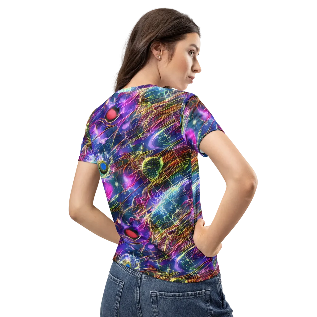 Plasma Drift on Women's Crew Neck T-Shirt — Back