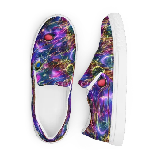 Plasma Drift on a Men's Slip-On Canvas Shoes