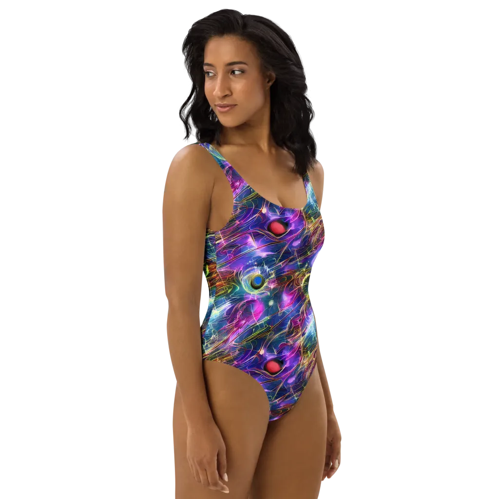 Plasma Drift on One-Piece Swimsuit — Right