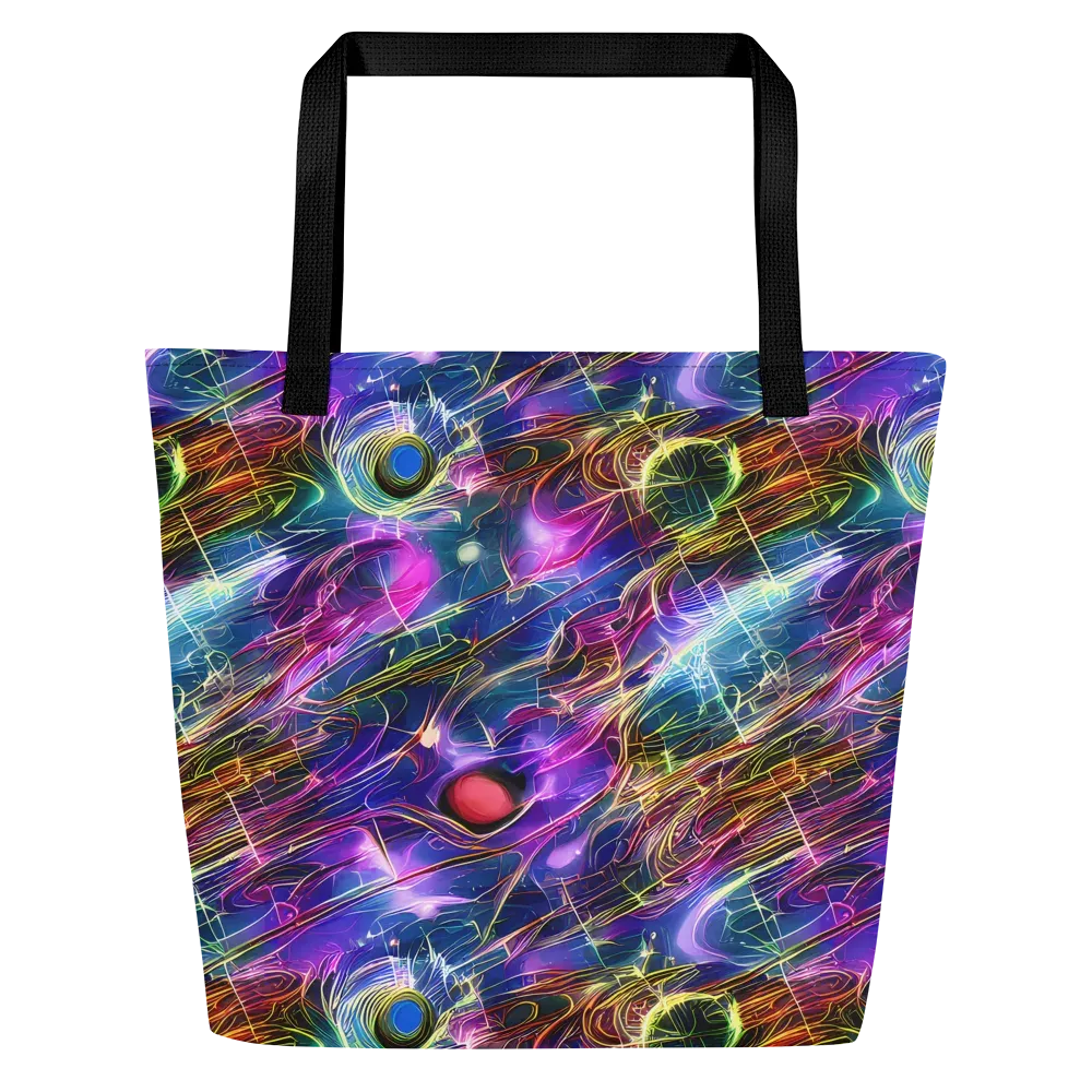 Plasma Drift on Large Tote Bag W/ Pocket — Front