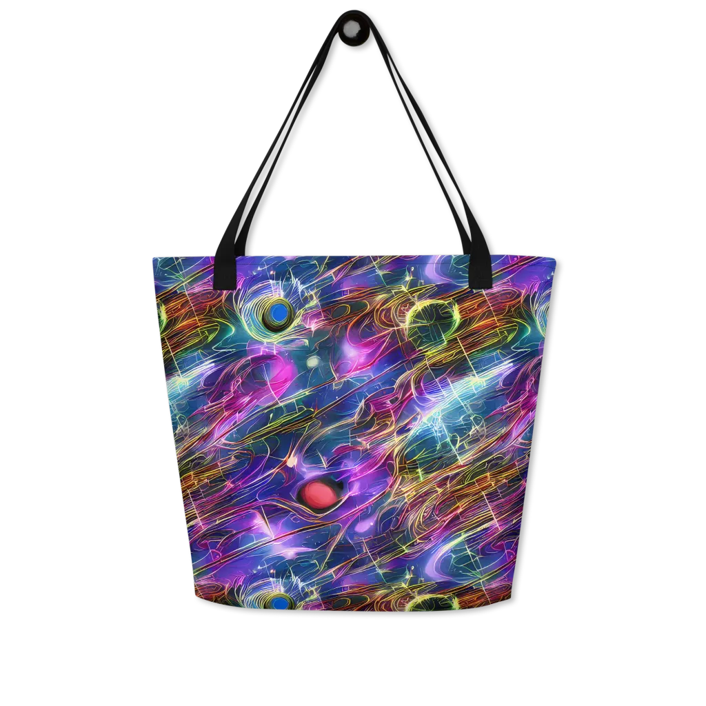 Plasma Drift on Large Tote Bag W/ Pocket — Front