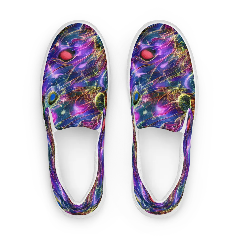 Plasma Drift on Women's Slip-On Canvas Shoes — Front