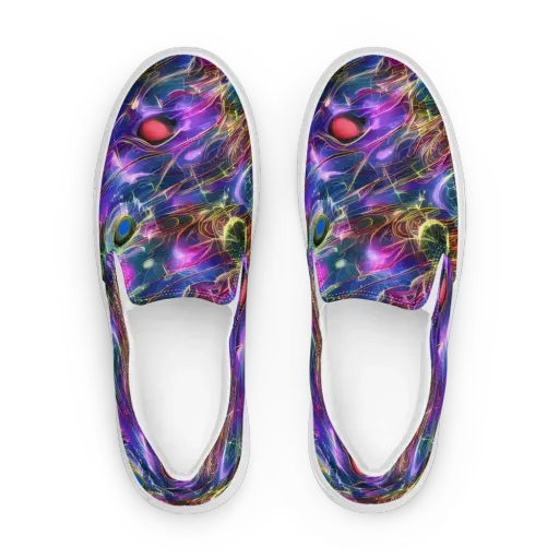 Plasma Drift on a Women's Slip-On Canvas Shoes