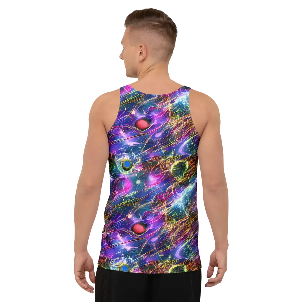 Plasma Drift on Men's Tank Top — Back