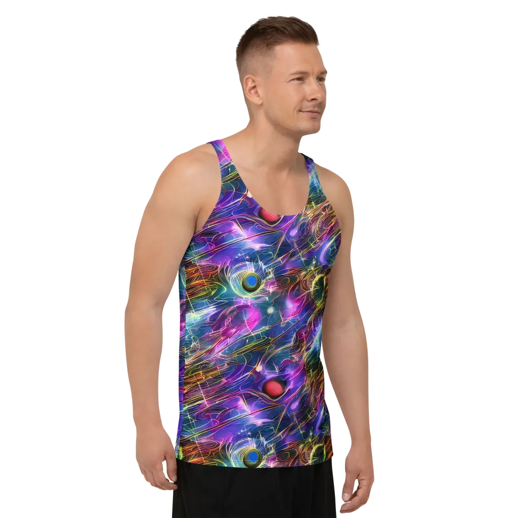 Plasma Drift on Men's Tank Top — Right Front