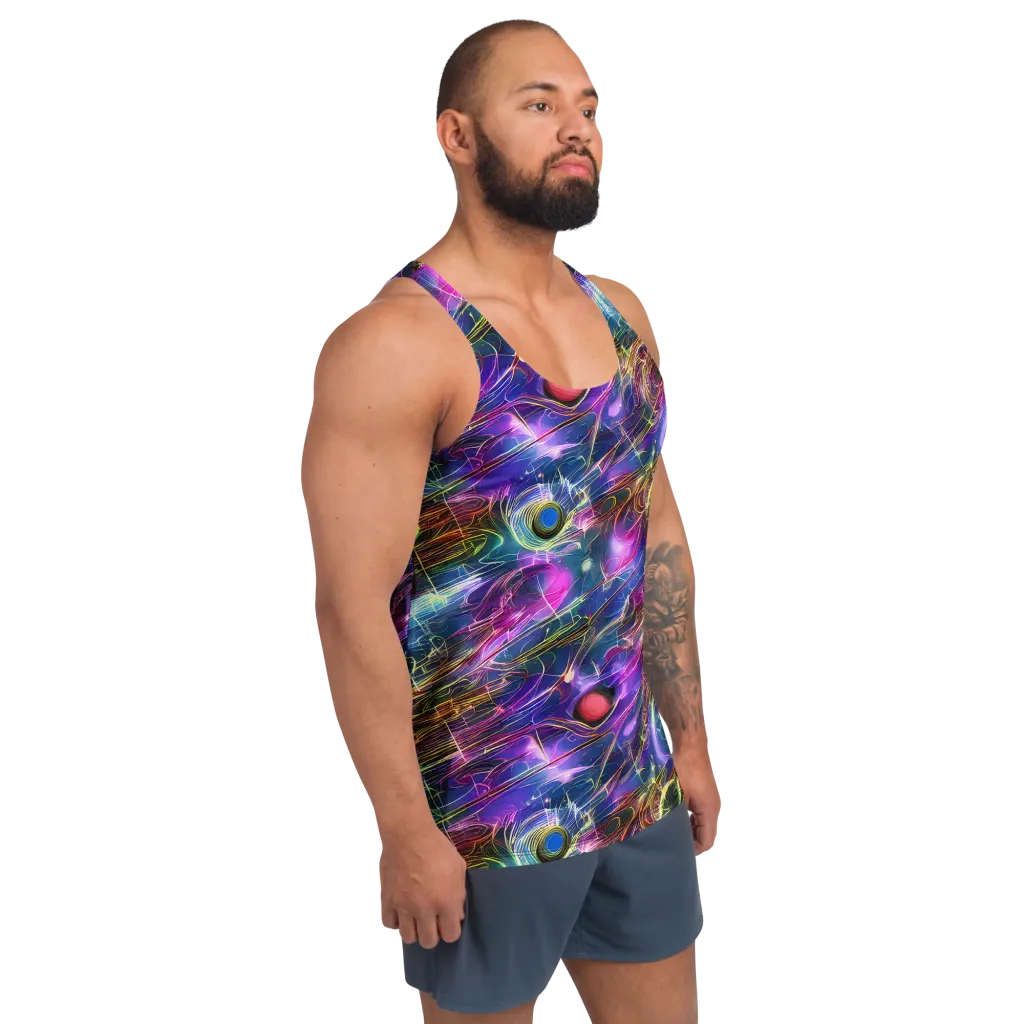 Plasma Drift on Men's Tank Top — Right Front