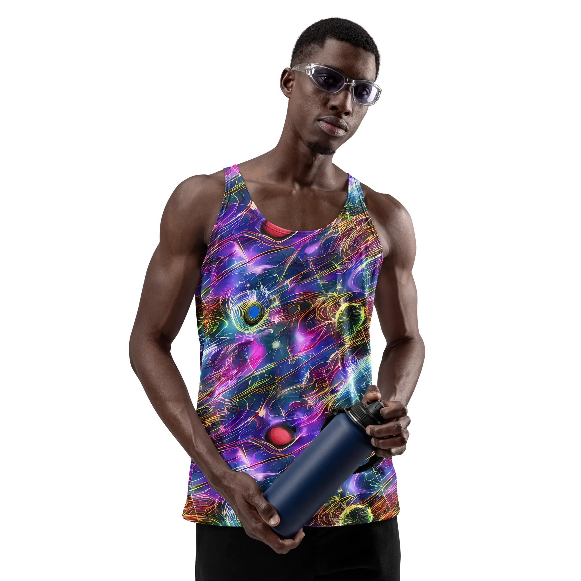 Plasma Drift on Men's Tank Top — Front