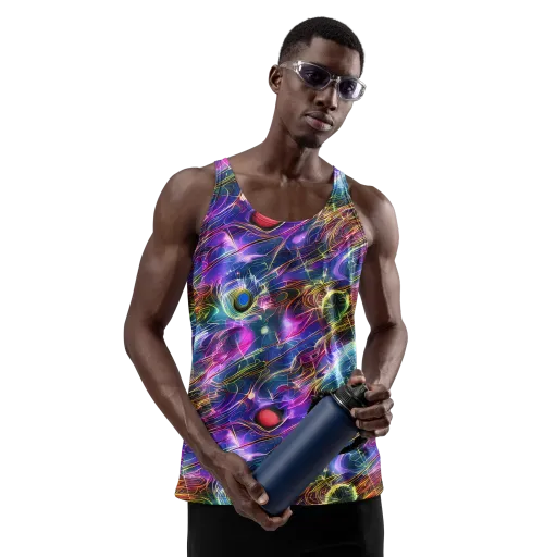 Plasma Drift on a Men's Tank Top