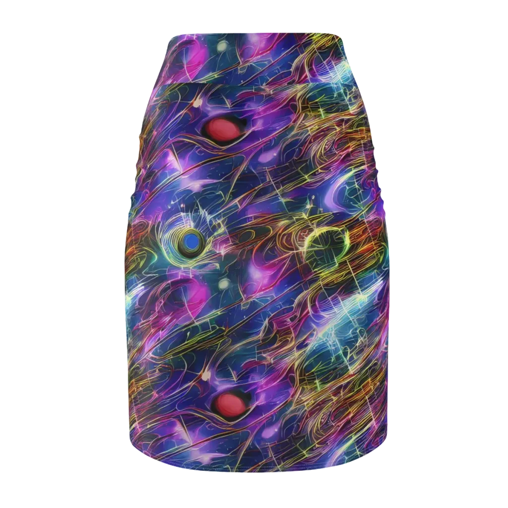 Plasma Drift on Pencil Skirt — Back