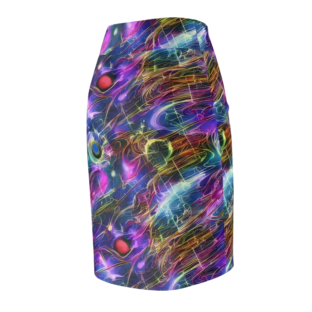 Plasma Drift on Pencil Skirt — Back Side