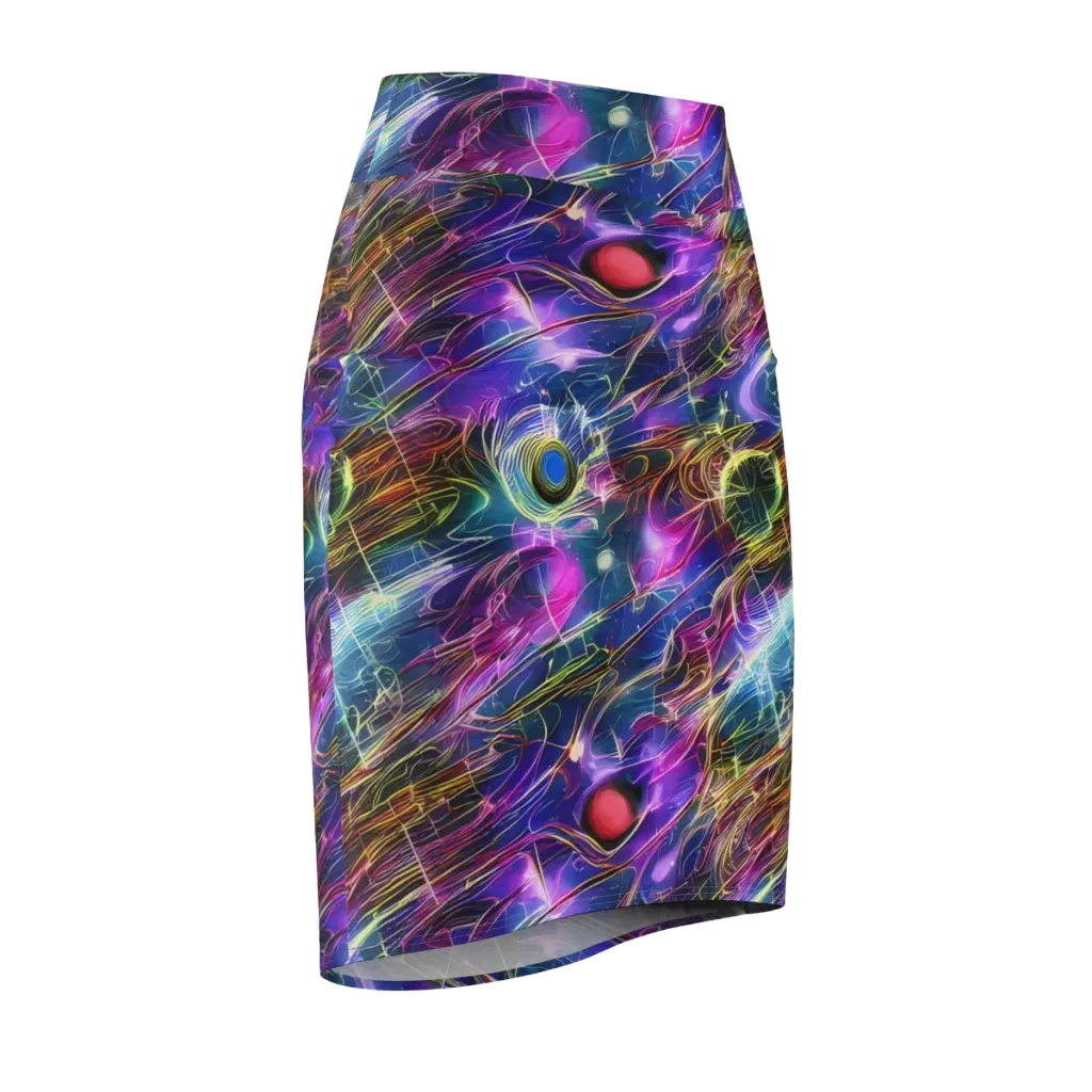 Plasma Drift on Pencil Skirt — Front Side