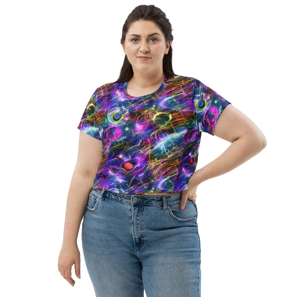 Plasma Drift on Crop Tee — Front