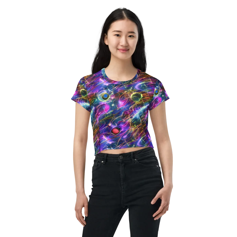 Plasma Drift on Crop Tee — Front