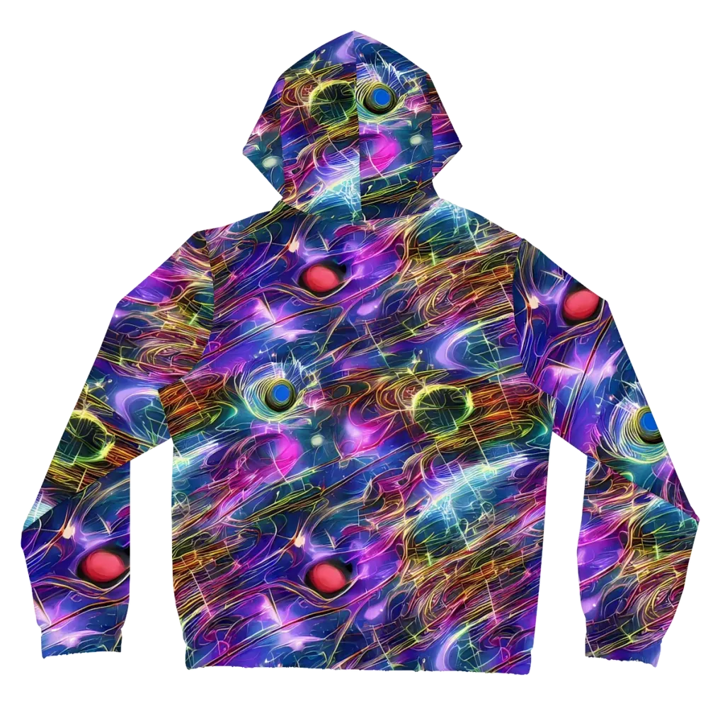Plasma Drift on Women's Full-Zip Hoodie — Back