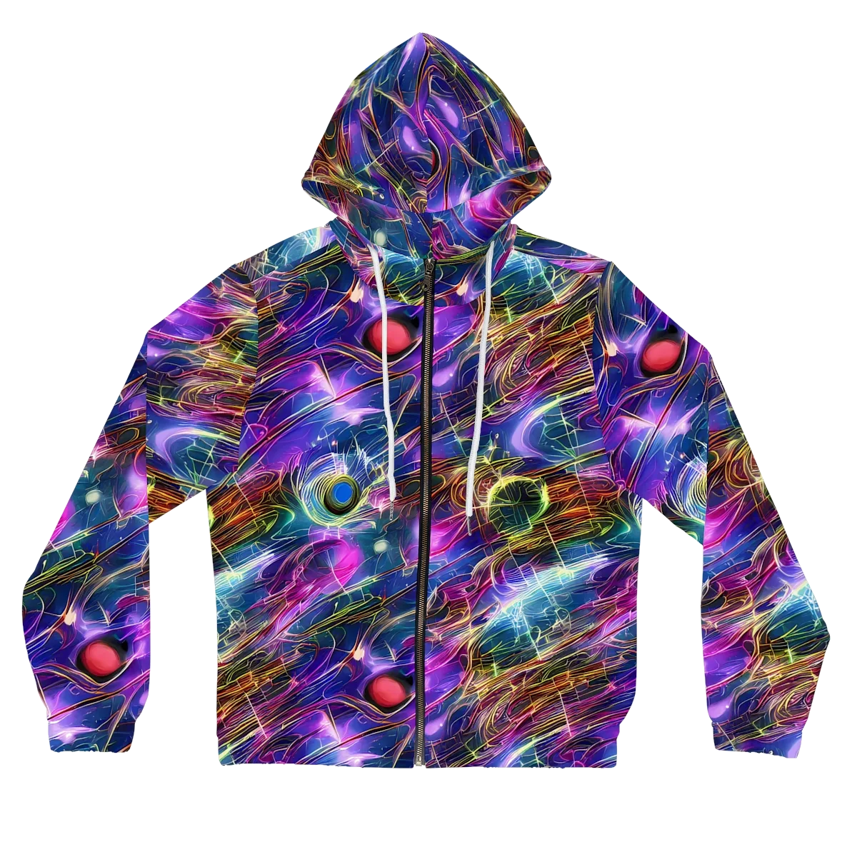 Plasma Drift on Women's Full-Zip Hoodie — Front