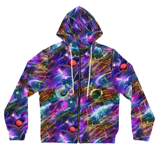 Plasma Drift on a Women's Full-Zip Hoodie