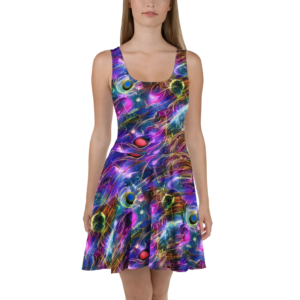 Plasma Drift on Skater Dress — Front