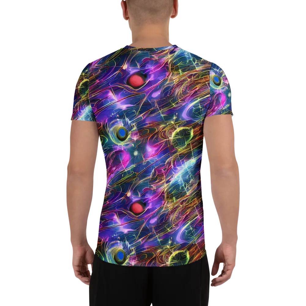 Plasma Drift on Men's Athletic T-Shirt — Back