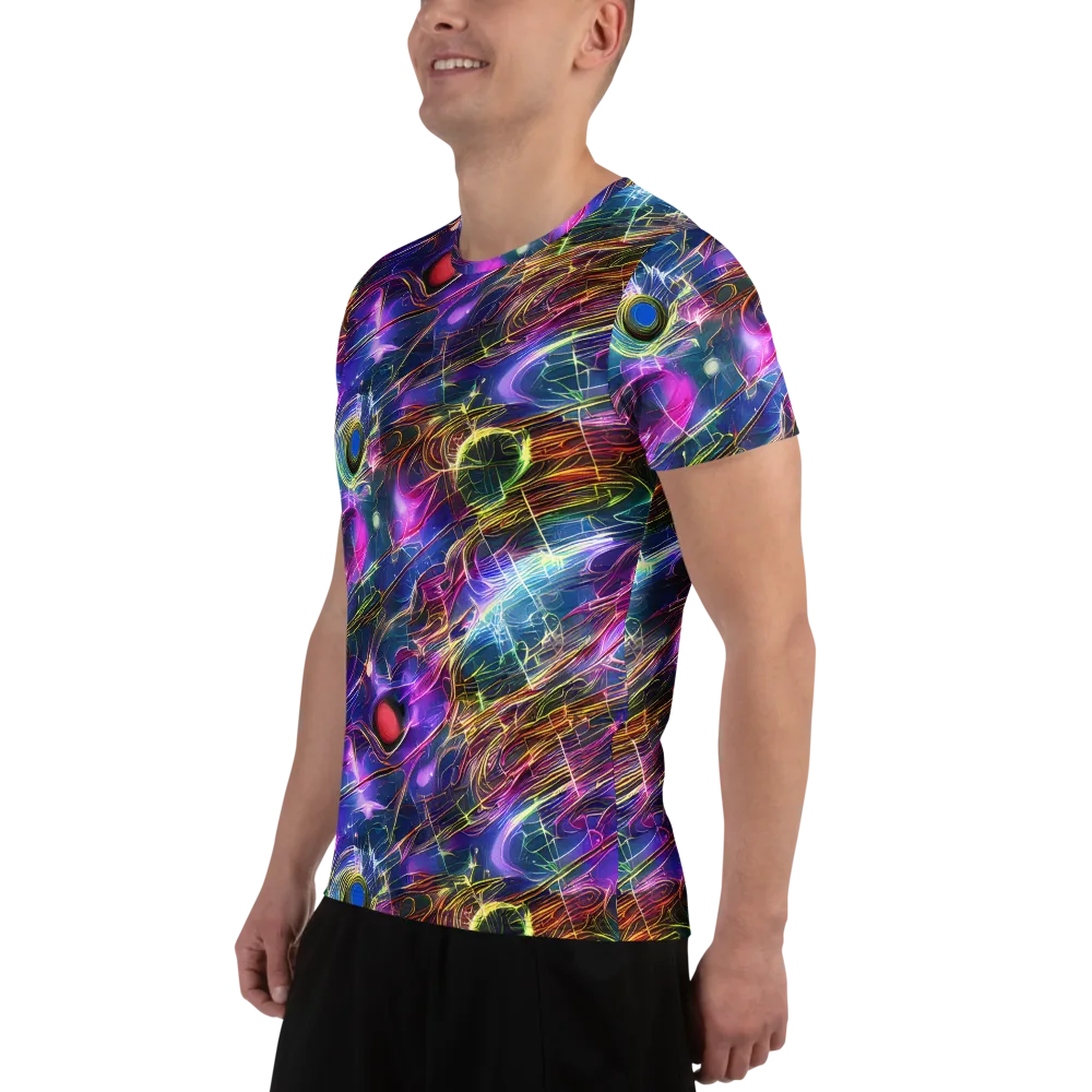 Plasma Drift on Men's Athletic T-Shirt — Left