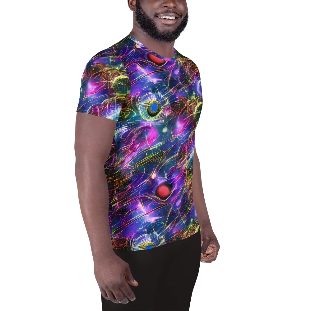 Plasma Drift on Men's Athletic T-Shirt — Right